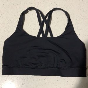 lulu lemon black sports bra